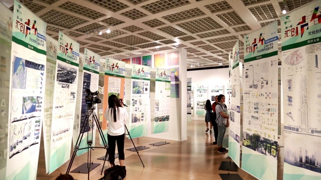 同濟承辦的大學(xué)生環(huán)境設(shè)計作品展亮相規(guī)劃展示館